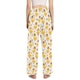 thumbnail image 3 of Dailycode Women's Pajama Pants Wide Leg Lounge Pj Bottoms With Pockets Cute Ducks with Hat, 3 of 7