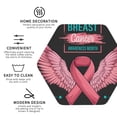 thumbnail image 3 of Vsdgher Ribbon With Angel Wings Leather Coasters for Drinks, Durable Drink Coasters 4 Set for Tabletop Protection, Luxurious Home Décor and Housewarming Gift-Hexagon, 3 of 6