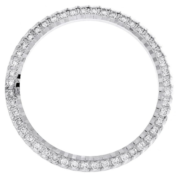 Custom U-Cut Fluted Diamond Bezel For Rolex DateJust 36 Fits 36mm Watch 1.20 CT.