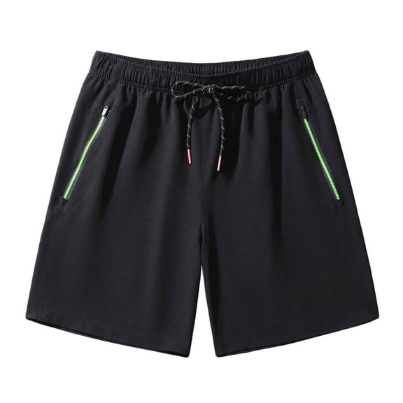 Iyufng Mens Shorts Men's Shorts,Men Casual Fashion Sports Quick-dry Elastic Mid-waist Lace-up Pocket Shorts