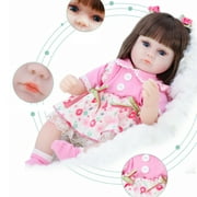 16.5inch Baby Doll Handmade Vinyl Dolls Full Body Toddler Toy Baby Birthday Gift