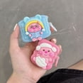 thumbnail image 5 of Bonita funda para auriculares con dibujos animados en 3D de castor para AirPods 1, 2 y 3, con llavero, suave funda protectora inalámbrica con Bluetooth para AirPods Pro 2, 5 of 5
