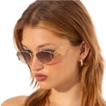 thumbnail image 3 of Lentes de Sol For Arts Sake diseño Ornate Gold Grey, 3 of 3