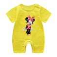 thumbnail image 1 of Mono de bebé recién nacido de algodón para niña, peleles de manga corta para niños, ropa de dibujos animados de Mickey Mouse Minnie, Tops de verano, trajes para niños Toddler18M Gao Jinjia LED, 1 of 2