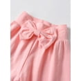 thumbnail image 5 of Newborn Baby Girl Clothes Letter Style Long Sleeve Ruffle Romper Pants Set 3PCS Fall Outfits Pink, 5 of 6