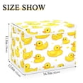 thumbnail image 5 of Yayeee Collapsible Cube Storage Bin with Lid Fabric Closet Decorative Basket with Handles, Yellow Rubber Ducks, 5 of 7