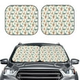 thumbnail image 6 of Lsque Summer Dinosaur 2 PCS Windshield Sun Shade | CarFoldable Window Covers | Car Accessories Reflect UV for Universal Cars SUV Truck | Large, 6 of 7