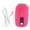 Rose Red, variant on YAHHU Mini Eyelash Blow Dryer Fan, USB Rechargeable Grafting Eyelashes Extension Glue Dryer for Makeup and Nail Art, Portable Bladeless Fan, Rose Red