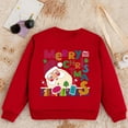 thumbnail image 5 of Little Girls Christmas Sweatshirts Boys Kids Casual Loose Active Full Sleeves Letter Print Teen Crop Tops Size 6-7T, 5 of 5