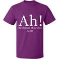 thumbnail image 2 of OXI T-Shirt - Ah The Element of Surprise, Basic Casual T-Shirt for Men's and Women Fleece T-Shirt Short Sleeve - Purple 2X-Large, 2 of 3