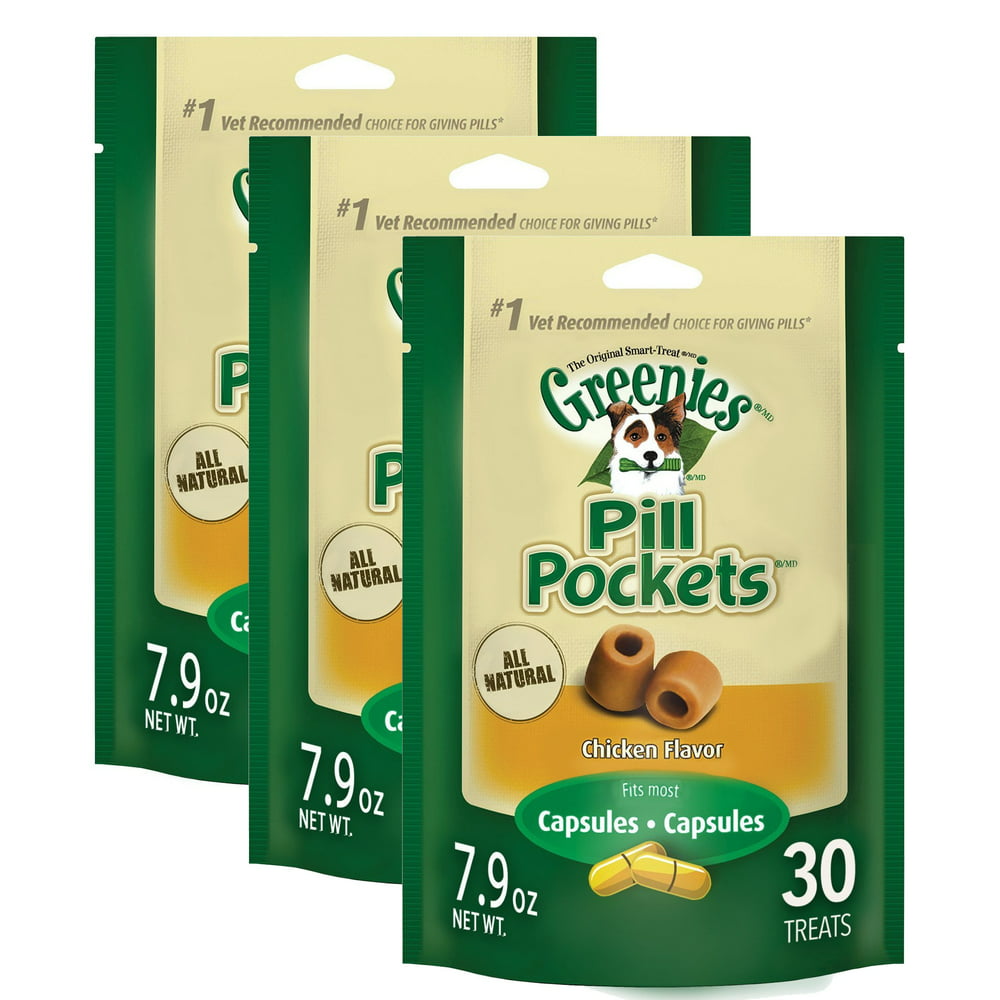Greenies Pill Pockets, Chicken Flavor Treats for Dogs, 3 Pack Walmart