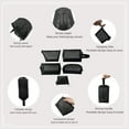 thumbnail image 3 of 5 Pieces Mesh Heart Makeup Bags Sets, Zipper Mesh Cosmetic Bag Toiletry Bag, Portable Travel Makeup Bags for Women, Organizer Bags for Home Office Travel (Blk), 3 of 5