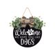 thumbnail image 2 of XWSHYW Adornos Colgantes Placa de Puerta Redonda de Madera para Decoración de Porche Dellantero, Corona de Bienvenida, Letrero Colgante para Perro, Madera Redonda para Navidad y Pascua, 2 of 6