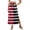 Black_Skirt, variant on Womens Striped Print Maxi Skirt High-waisted Drawstring Swing Mid-length Side Slits Boho Beach Vacation Long Skirts Red 2XL