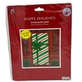 thumbnail image 7 of Christmas Door Cover Decoration Gift Present with Giant 3D Bow - Red Green White Striped Banner for Front Door - Set of 2, 7 of 7
