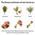 thumbnail image 5 of Artificial Flowers Outdoor Fake Flower - 20 Bundles Faux Plastic Outdoors Flowers Plants Greenery Shrubs for Outside Indoor Garden Porch Window Box Decoration(Red), 5 of 5