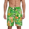 thumbnail image 2 of Rocae St Patrick's Day6 for Men's Soft Sleep Pajama Shorts, Waistband and Pockets, 2 of 9