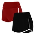 thumbnail image 2 of YOIAVAIOY Shorts for Women Lightweight Athletic Shorts High Waist Running Shorts Sporty Gym Elastic Workout Shorts Black XXL, 2 of 9