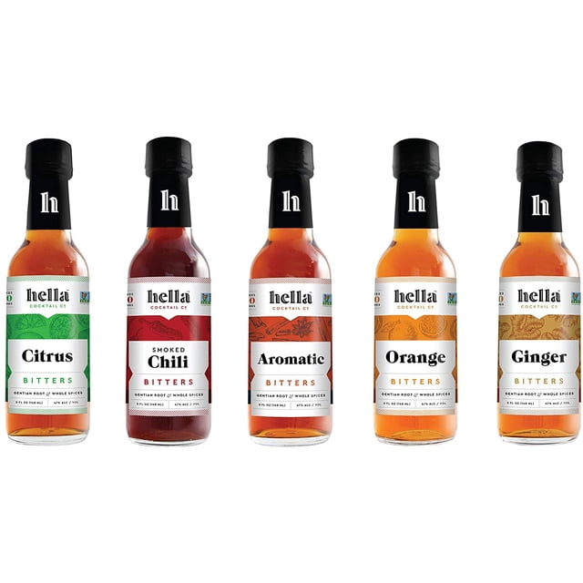 Hella Cocktail Co. 5-Pack Bitters Bar Set (25 Fl Oz Total) - Craft ...