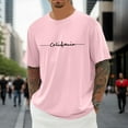 thumbnail image 2 of Big and Tall Shirts for Men Oversized T Shirt Men's Summer T Shirt Crew Neck Short Sleeve With City Print Basic Shirts Men Loose Casual Sports Mens Thin Pack Plain Pack Dry XL, 2 of 4