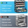 thumbnail image 2 of Larger Mesh Desk Organizer with Drawer, Multi-Functional Pen Pencil Holder, Easy Assembly, Desk Organizers and Accessories for Office Art Supplies (White), 2 of 8