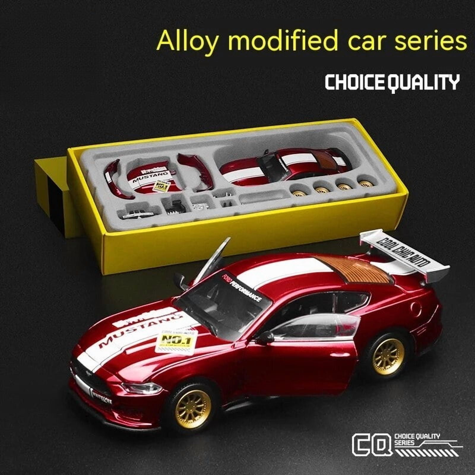 DIY Customizable 1:43 Scale Ford Mustang Alloy Car Model Kit - Unique Racing Car Collectible for Hobbyists & Enthusiasts