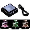 thumbnail image 4 of LED Light Base Display Illumination Lamp Crafts for Crystals Art Home Black, 4 of 8