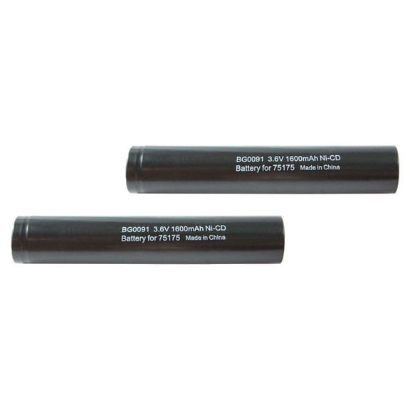 2-Pack Fenzer 3.6V BG0091 Rechargeable Flashlight Battery for Streamlight Stinger 75175, 75375, 75500, LED HP, Poly HP, Stinger XT, DS L, HP W, LED, W/A, W/D, W/O, XT H, XT W