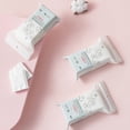 thumbnail image 3 of Wall Mounted Cotton Pad Dispenser Cotton Pad Holder Cotton Pad Container Cotton Pad Dispenser Automatic Dustproof Transparent Wall Mounted Wall Mounted Cosmetic Pads Holder Pink, 3 of 8