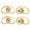 Gold, variant on Ear Closures Plug Comfortable Ear Lobe Support Patches for Large Earring Wearers