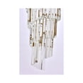 thumbnail image 4 of Elegant Lighting Sydney 30" Metal/Crystal Chandelier in Satin Gold/Clear, 4 of 8