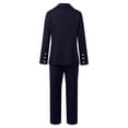 thumbnail image 5 of Breezora Women's Long Sleeve Cardigan and Pants Suit Set Office Work Professional Outfit Elegant Two Piece Business Casual Wear XL Size Dark Blue, 5 of 8