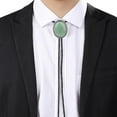 thumbnail image 3 of Corbata bolo, corbata informal con colgante y cadena, accesorio de ropa versátil para Verde claro, 3 of 9