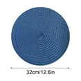 thumbnail image 3 of Round Place Mats, Hot Pads for Kitchen, Non Slip Heat Resistant Woven Table Mat Place Mat Household And Oil-proof Pad Heat Insulation Pad Clearance, 3 of 6