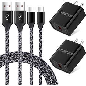 can Type C Fast Charger for Moto G Pure/G Stylus 5G 2025/G 5G 2022/G Power 2026 2025/G Play 2026/2024,18W Quick Charge 3.0 Rapid Wall Charger Adapter 2PC 6ft USB C Cable