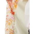 thumbnail image 6 of INSPIRE CHIC Women's Blazer Open Front Wear-to-Work Summer Crop Suit Jacket Beige Orange-Floral S, 6 of 7