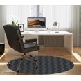 thumbnail image 2 of Moroccan Horizontal Stripe Charcoal Office Mat by Kavka Designs, 2 of 3