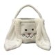 thumbnail image 1 of Bolsa de transporte ligera para dulces de Pascua, cesta de regalo con huevos decorativos y contenedor de almacenamiento. Blanco, 1 of 9
