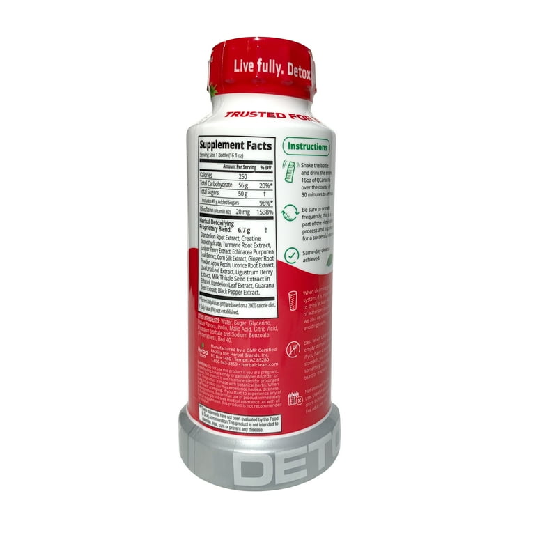 Herbal Clean Same-Day Premium Detox Drink 16oz - Tropical