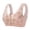 Pink, variant on Aofany Front Snap Bras for Older Women Front Closure Wireless Push Up Bras Full Coverage Wirefree Comfortable Everyday Sleep Bras, 36B/C-46B/C