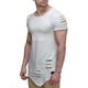 thumbnail image 4 of Camiseta holgada irregular rasgada para hombre Camiseta de manga corta con agujero ahuecado Jumpingount FS7772-09, 4 of 4