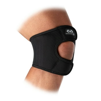 McDavid Sport Patella Pain  Adjustable Black Knee Patella Support Wrap with Dual Straps, Large/Extra-Large