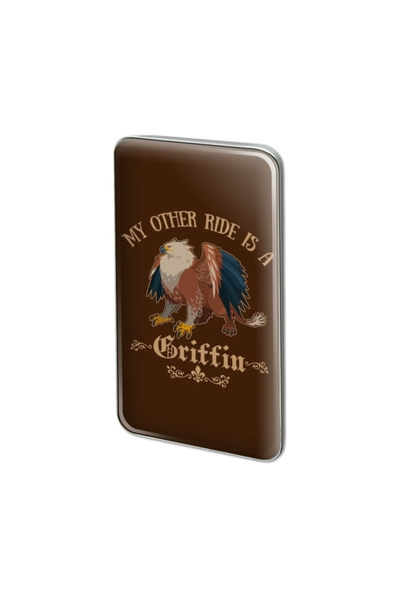 My Other Ride Is A Griffin Fantasy Games RPG Metal Rectangle Lapel Hat Pin Tie Tack Pinback