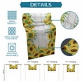 thumbnail image 6 of Summer Sunflowers Table Runner 90 Inches, Botanical Blooms Florals Wooden Grain Bed Runner Dresser Scarves Tabletop for Indoor Outdoor Parties/Ceremony/Banquet, 13" x 90", 6 of 9