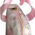 thumbnail image 4 of Nylon Floral Print Insulated Lunch Bag Reusable Cooler Tote Bag Preppy Lunch Handbag for School Travel Picnic (WCB-HDJ-BLUE-2), 4 of 7