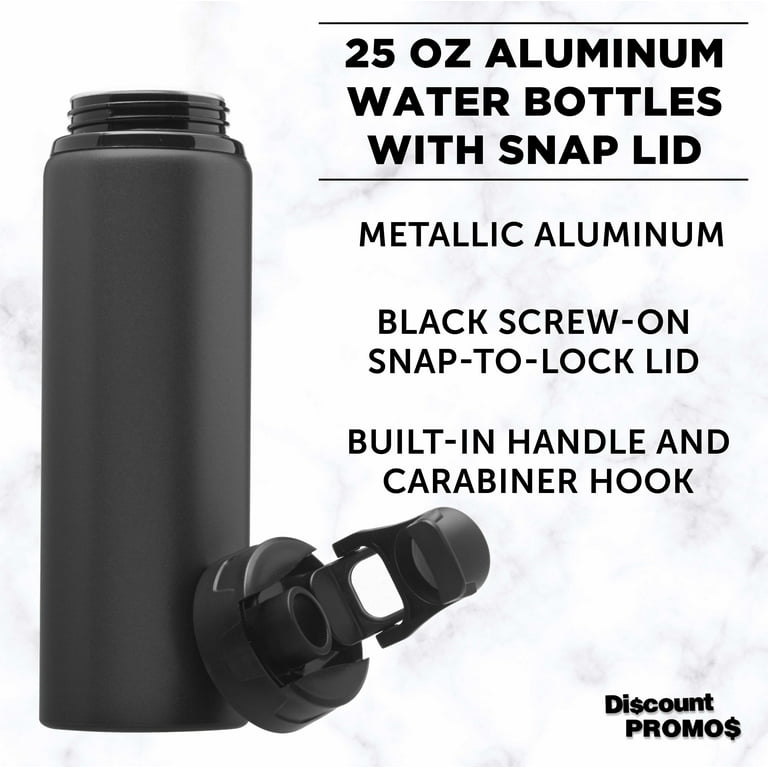 25 Oz. Aluminum Water Bottle with Carabiner