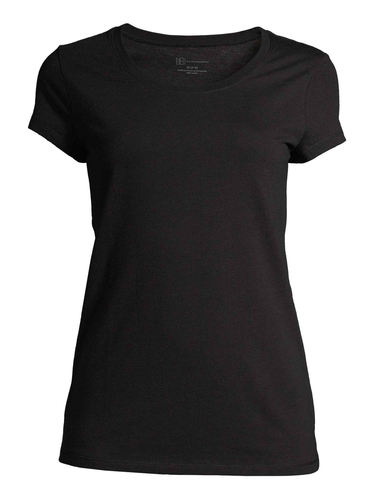 No Boundaries Women's Juniors Everyday Short Sleeve T-Shirt, 3-Pack