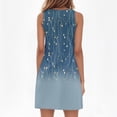 thumbnail image 4 of UDAUDU Casual Summer Dresses for Women 2026 V-Neck Sundresses Sleeveless Loose Sleep Dress Beach Tank Dress Vacation Floral Dresses Dark Blue S, 4 of 7