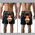 thumbnail image 3 of luoweisi Men's Beach Shorts Quick Dry Swim Trunks with Mesh Lining Monkey L, 3 of 5
