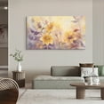 thumbnail image 3 of Flower Wall Art Yellow Flower Rustic Landscape Floral Canvas Art Wall Decor For Bedroom Livingroom Office, 3 of 7